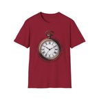Vintage Pocket Watch T-Shirt, Unisex Graphic Tee, Timeless Gift, Casual Summer Wear, Retro Style Tee