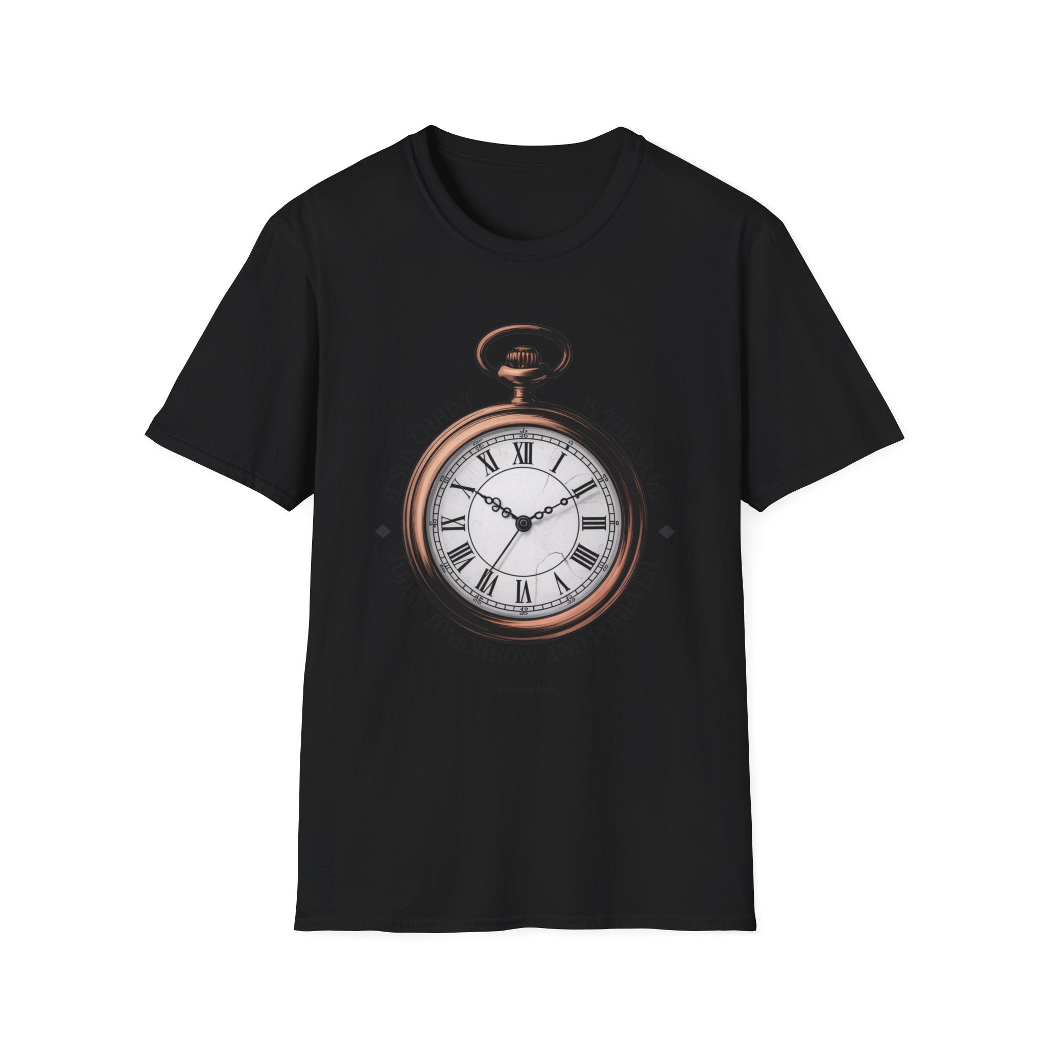 Vintage Pocket Watch T-Shirt, Unisex Graphic Tee, Timeless Gift, Casual Summer Wear, Retro Style Tee