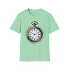 Vintage Pocket Watch T-Shirt, Unisex Graphic Tee, Timeless Gift, Casual Summer Wear, Retro Style Tee
