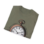 Vintage Pocket Watch T-Shirt, Unisex Graphic Tee, Timeless Gift, Casual Summer Wear, Retro Style Tee