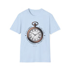 Vintage Pocket Watch T-Shirt, Unisex Graphic Tee, Timeless Gift, Casual Summer Wear, Retro Style Tee