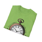 Vintage Pocket Watch T-Shirt, Unisex Graphic Tee, Timeless Gift, Casual Summer Wear, Retro Style Tee