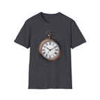 Vintage Pocket Watch T-Shirt, Unisex Graphic Tee, Timeless Gift, Casual Summer Wear, Retro Style Tee