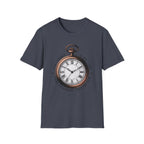 Vintage Pocket Watch T-Shirt, Unisex Graphic Tee, Timeless Gift, Casual Summer Wear, Retro Style Tee