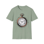 Vintage Pocket Watch T-Shirt, Unisex Graphic Tee, Timeless Gift, Casual Summer Wear, Retro Style Tee