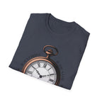 Vintage Pocket Watch T-Shirt, Unisex Graphic Tee, Timeless Gift, Casual Summer Wear, Retro Style Tee
