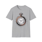Vintage Pocket Watch T-Shirt, Unisex Graphic Tee, Timeless Gift, Casual Summer Wear, Retro Style Tee