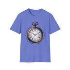 Vintage Pocket Watch T-Shirt, Unisex Graphic Tee, Timeless Gift, Casual Summer Wear, Retro Style Tee