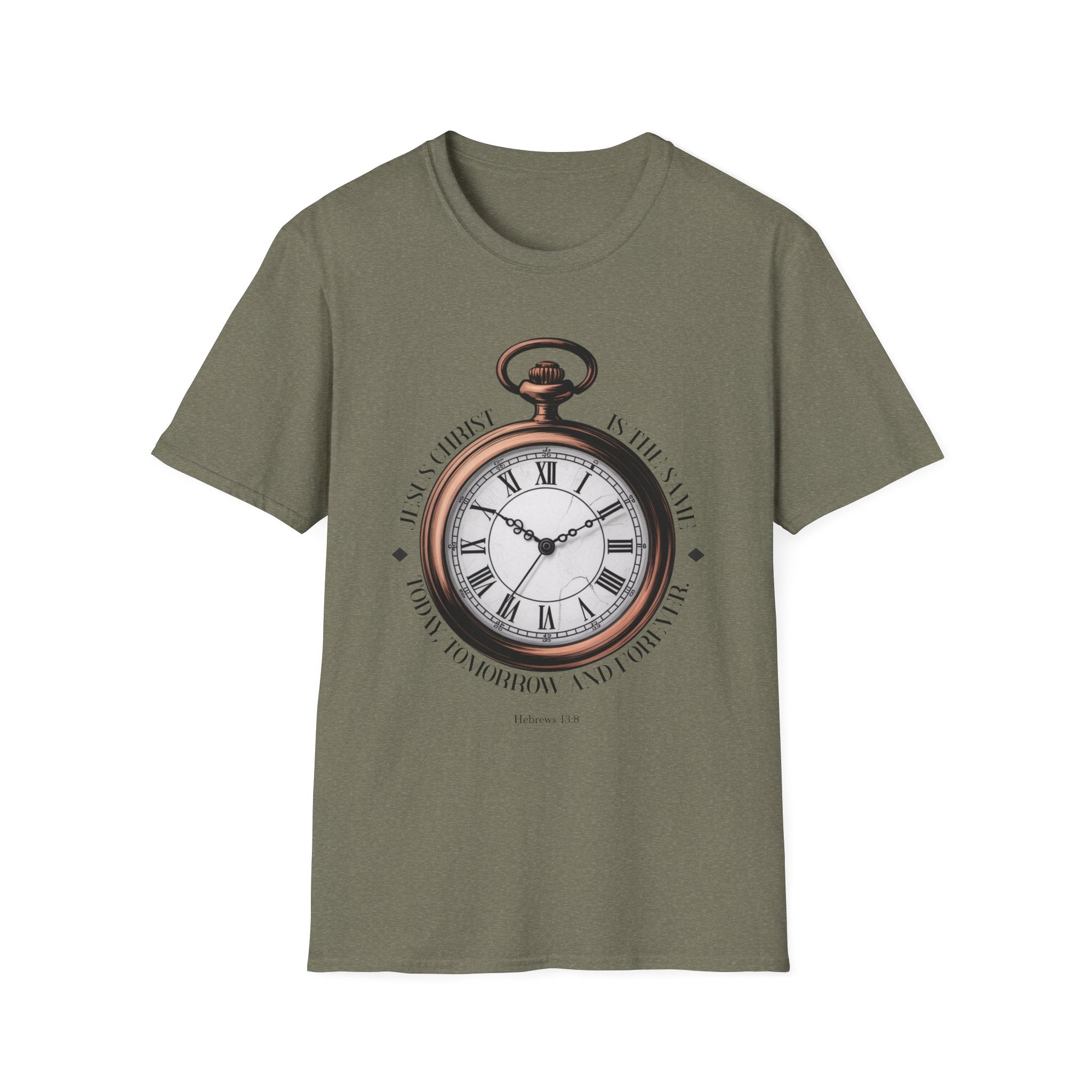 Vintage Pocket Watch T-Shirt, Unisex Graphic Tee, Timeless Gift, Casual Summer Wear, Retro Style Tee